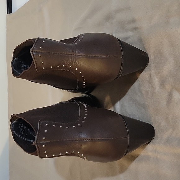 Charles David Studded Cowboy Style Booties - Picture 4 of 5